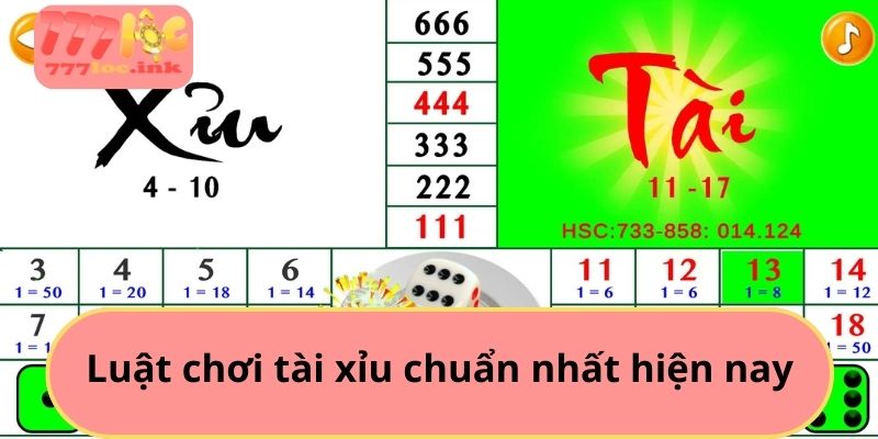 Luật chơi tài xỉu chuẩn nhất hiện nay